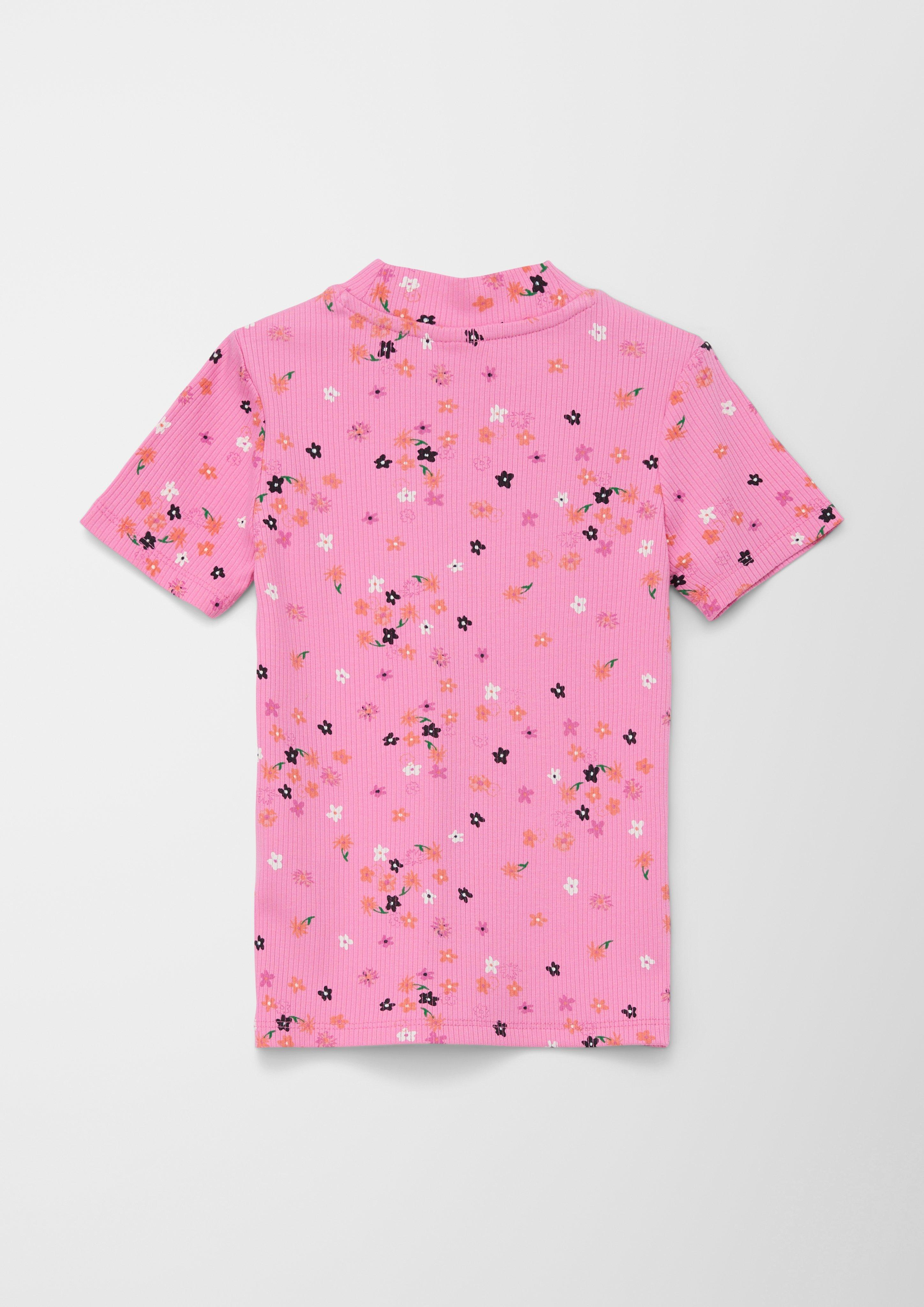 Rippshirt mit Allover-Print  2127417-44A4
