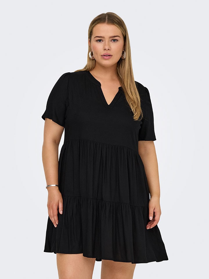 ONLY Carmakoma Kleid in Schwarz günstig kaufen