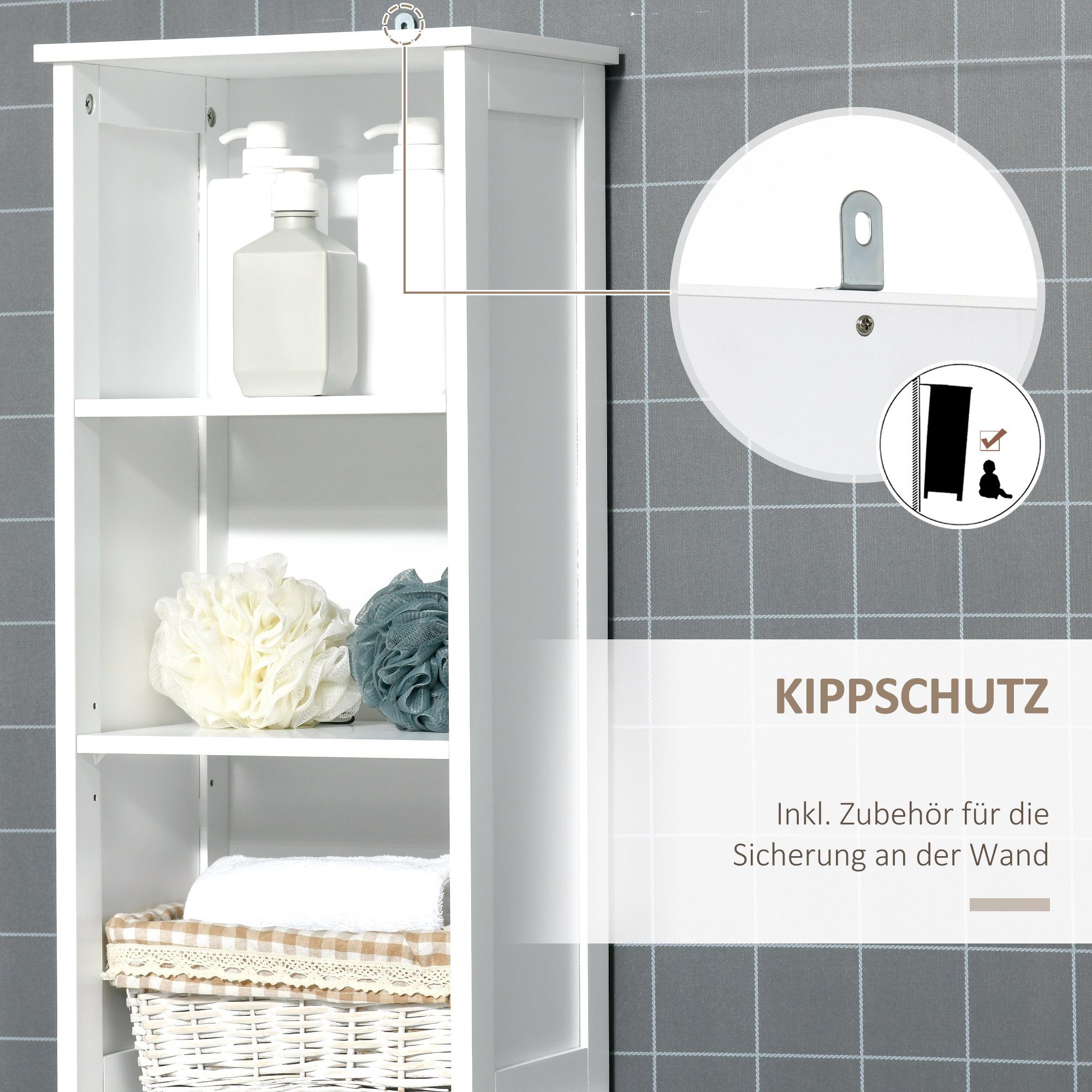 Kleankin Badkommode Badezimmerschrank