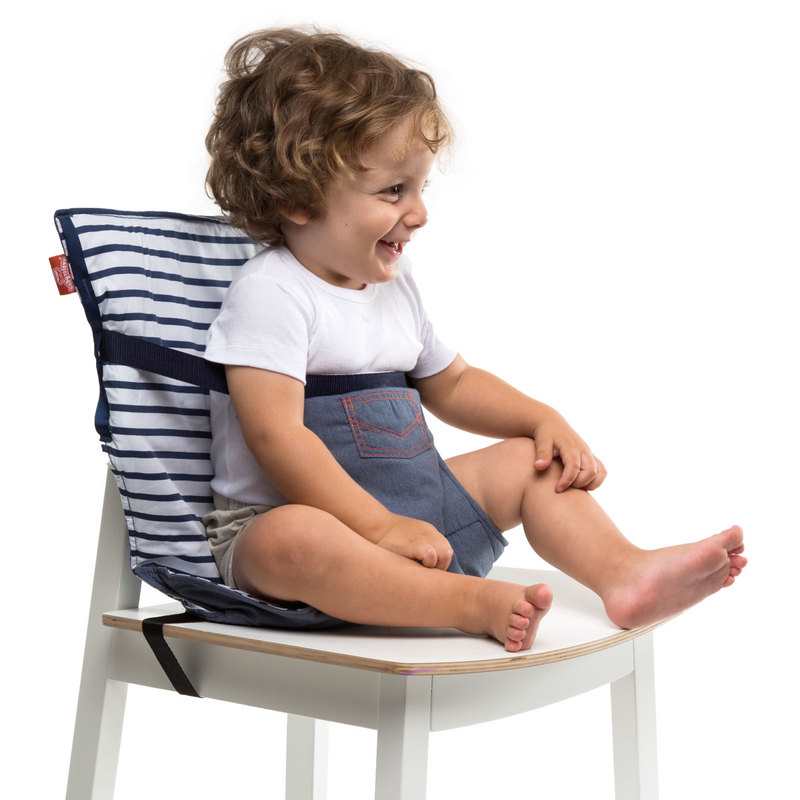 Siège nomade Easy Up Rayé bleu marine Babytolove
