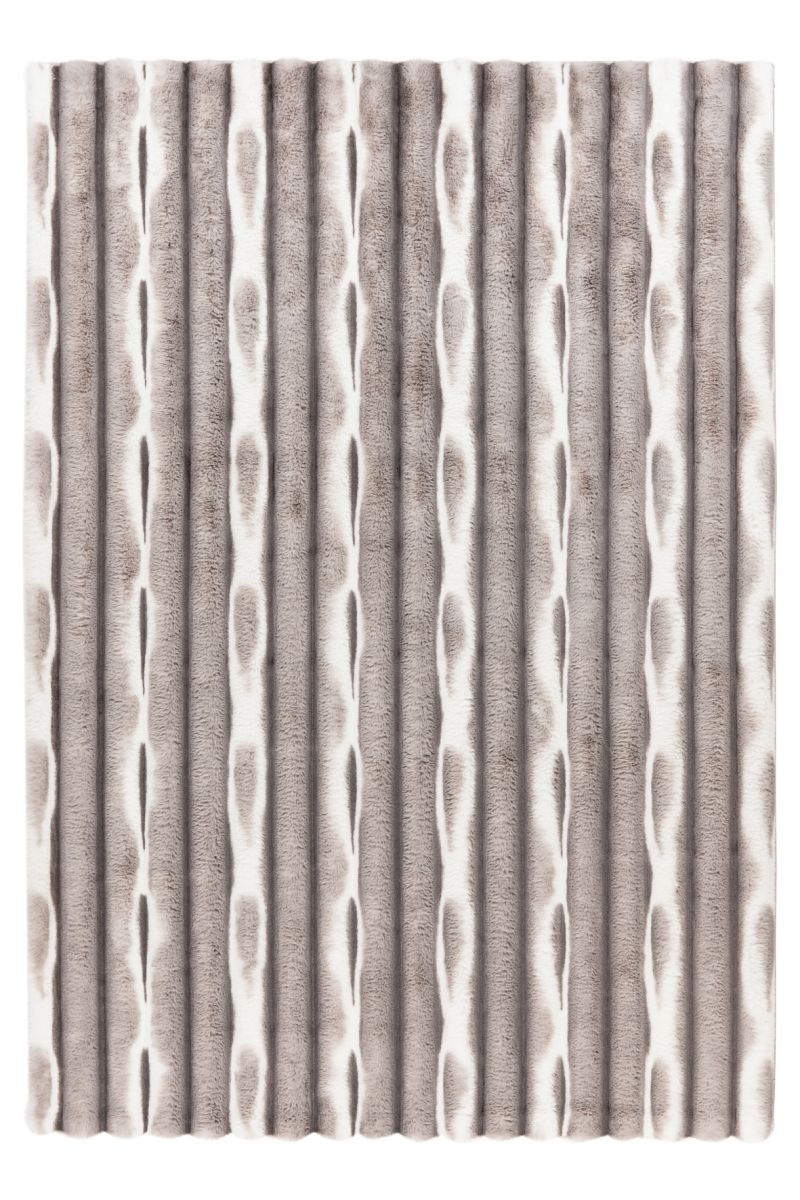 Kunstfell Waves Silver 80 x 150 cm