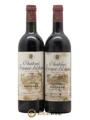 Château Prieuré Lichine 4ème Grand Cru Classé  1978 - Lot de 2 Bouteilles
