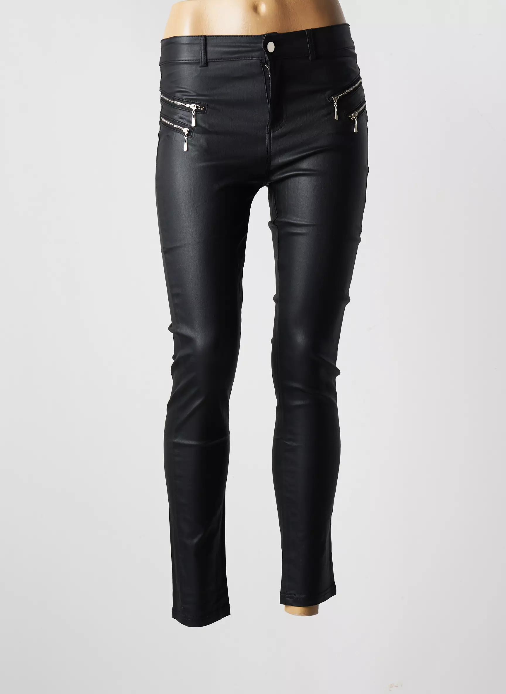 X Max Pantalons Slim Femme couleur noir