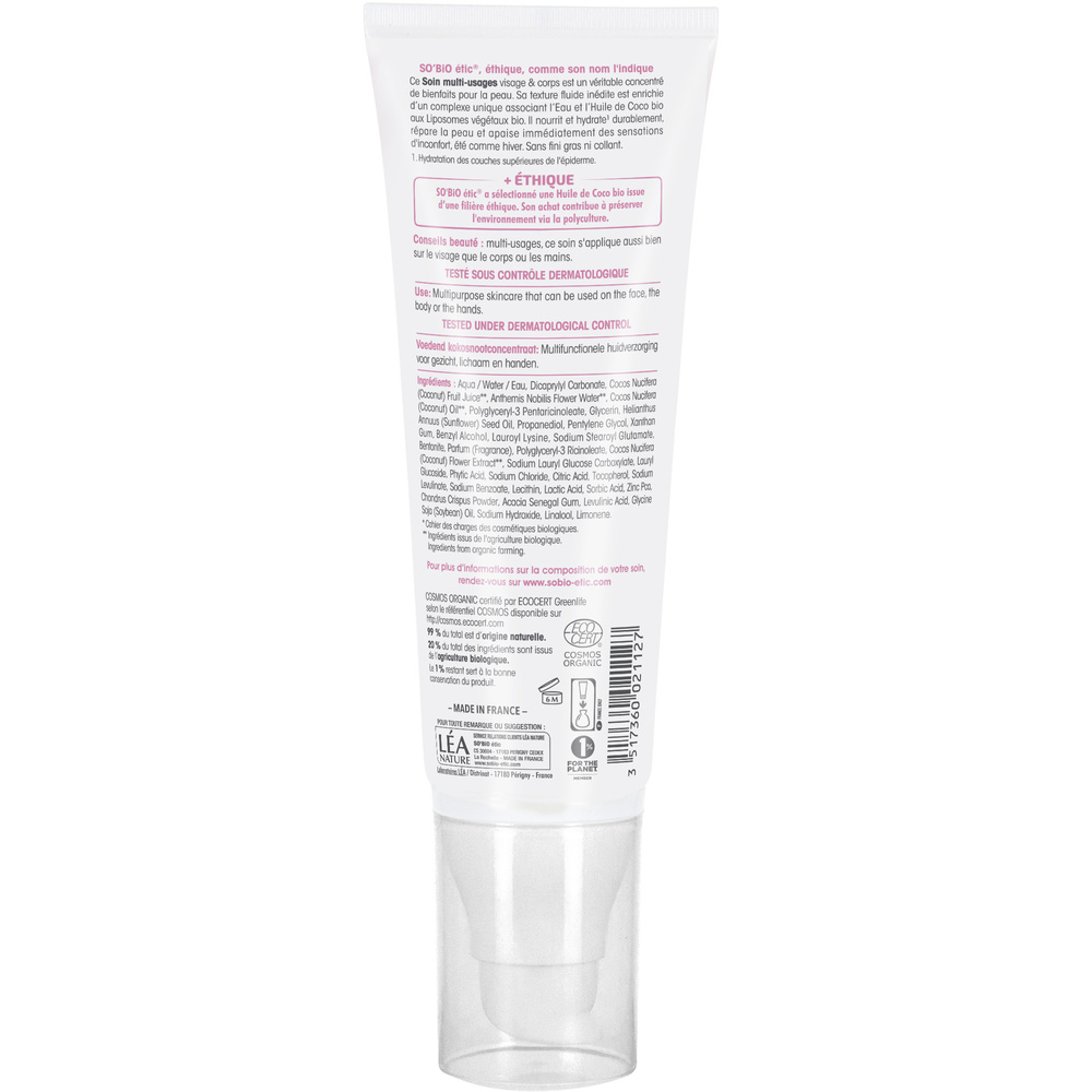 LÉA NATURE SO BiO étic Concentré Coco nourrissant, Visage & Corps, Nutri Coco Concentré coco
