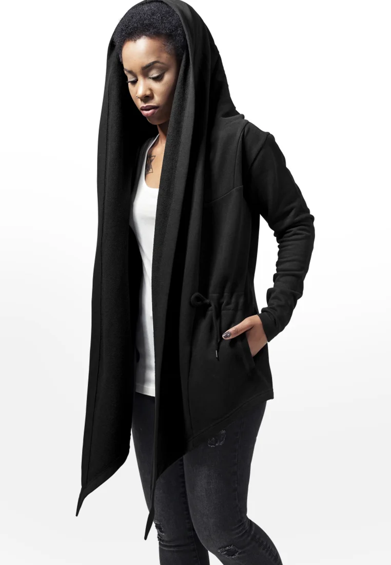 Urban Classics CÁRDIGAN SUDADERA CON CAPUCHA PARA MUJER - Sudadera con cremallera