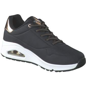 Skechers Uno Shimmer Away Sneaker in schwarz