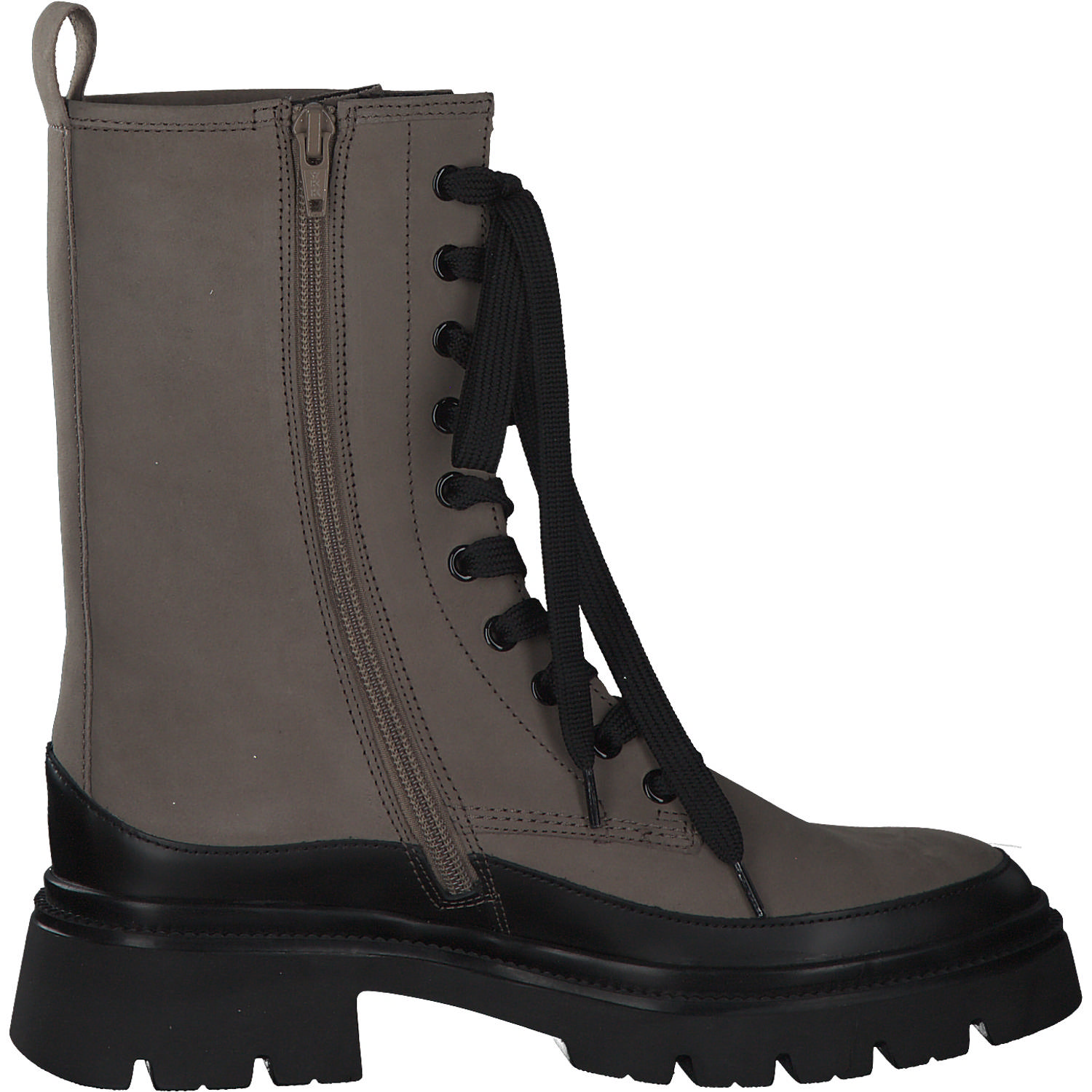 Gabor 91.831, Schnürstiefeletten, Damen, fango/schwarz