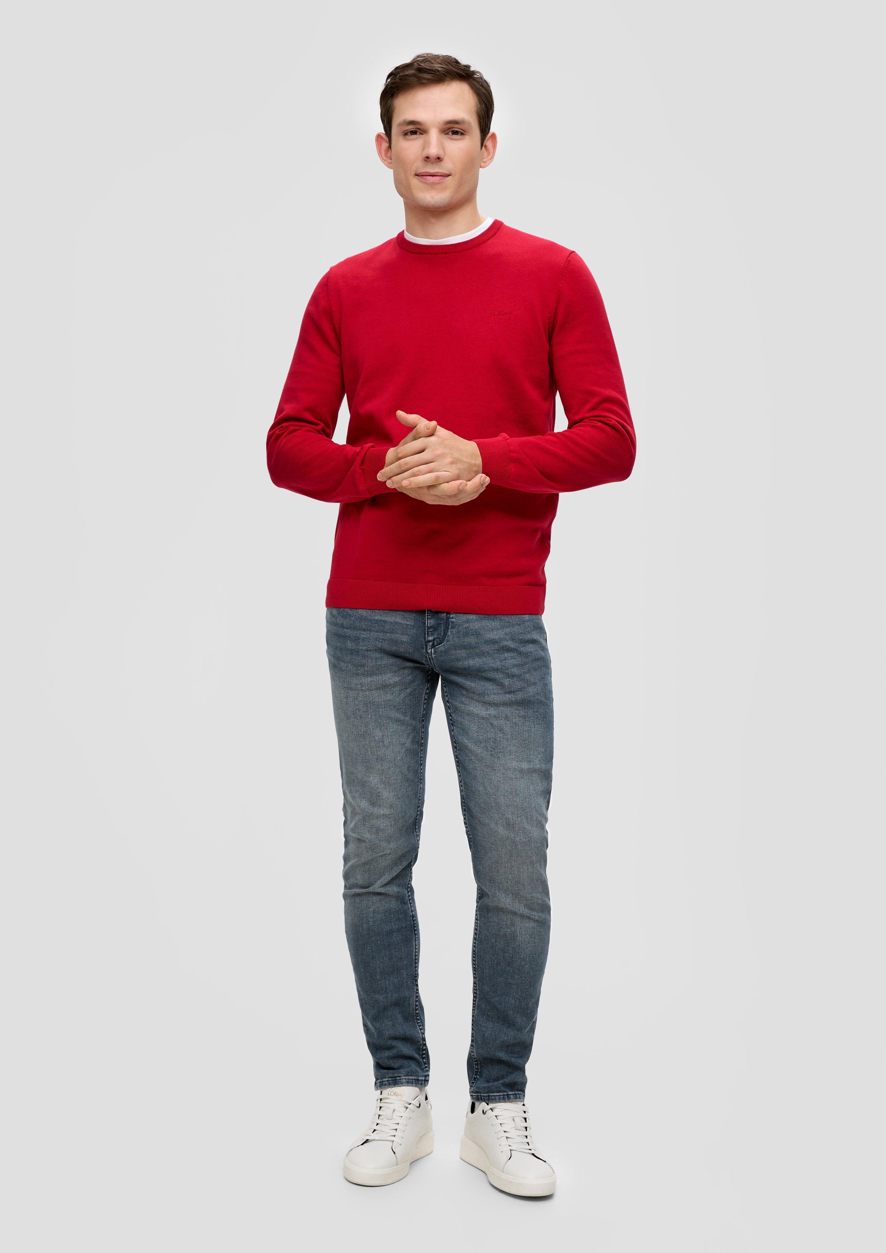 Strickpullover mit Logo-Stickerei  2143173-3160