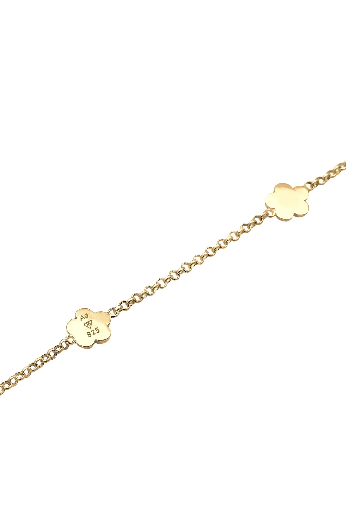 ELLI  Armband Kinder Blumen Floral Kristalle Silber
