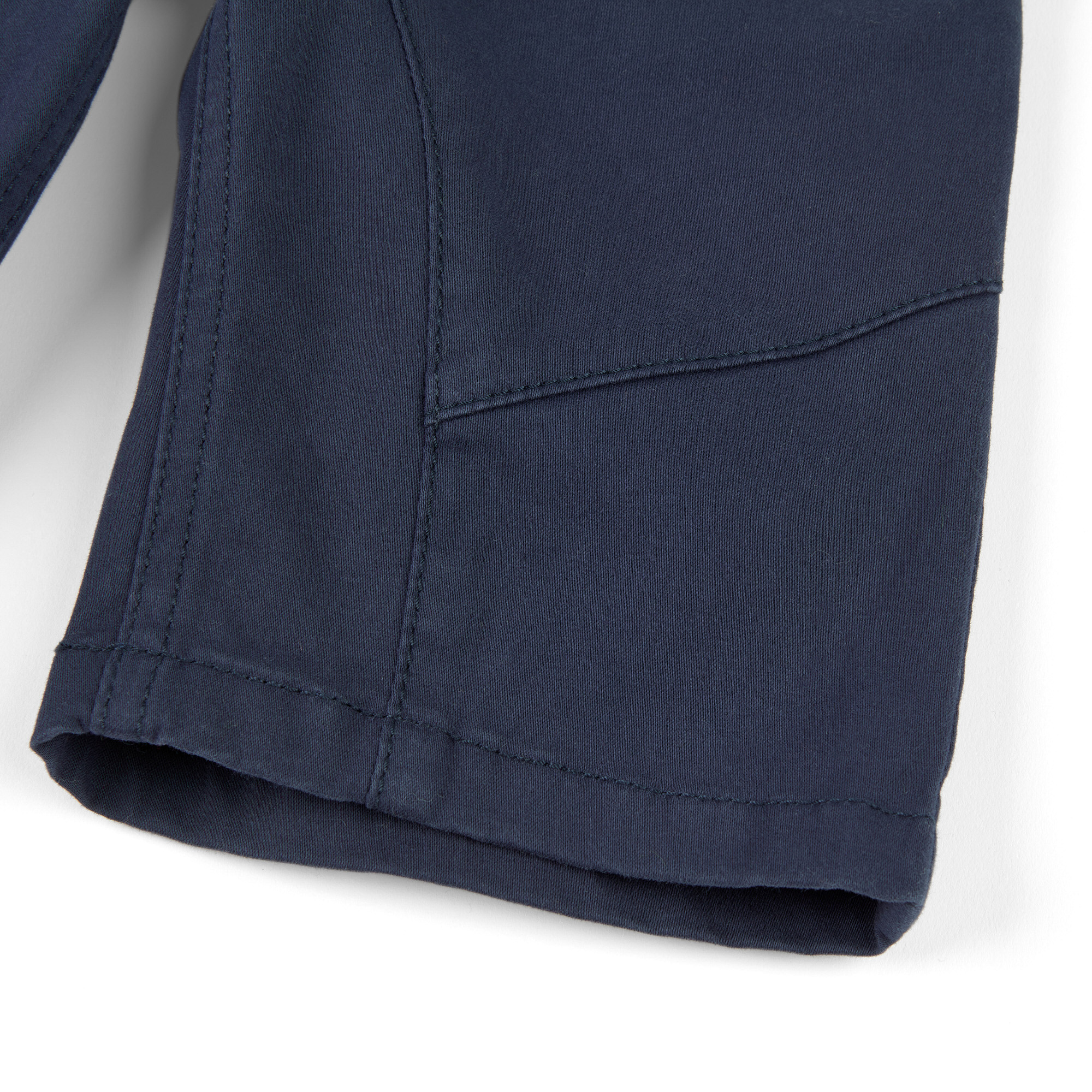 Dunkelblaue Kinder Gabardine Bermuda