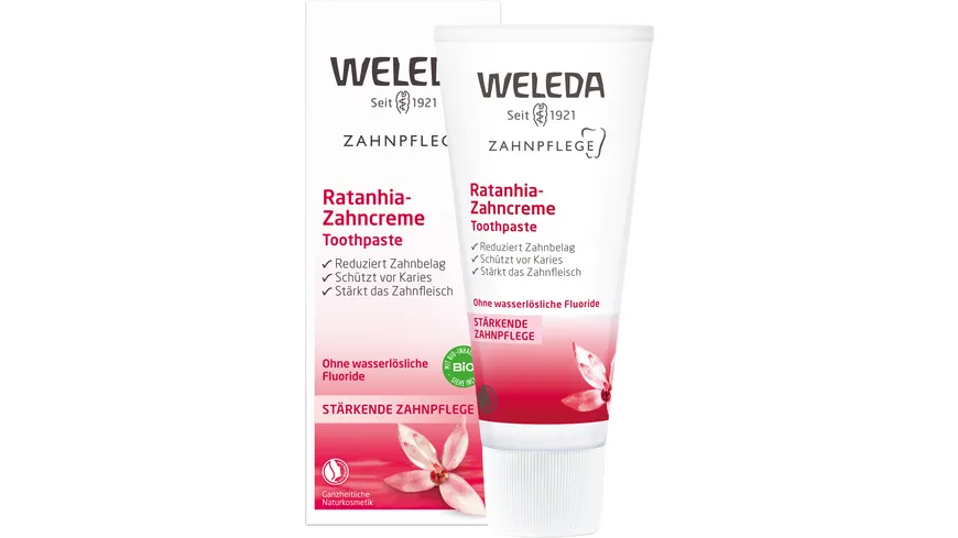 WELEDA ZAHNPFLEGE Ratanhia Zahncreme 75 ml