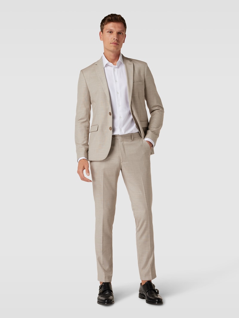 Hose mit Bügelfalten in beige