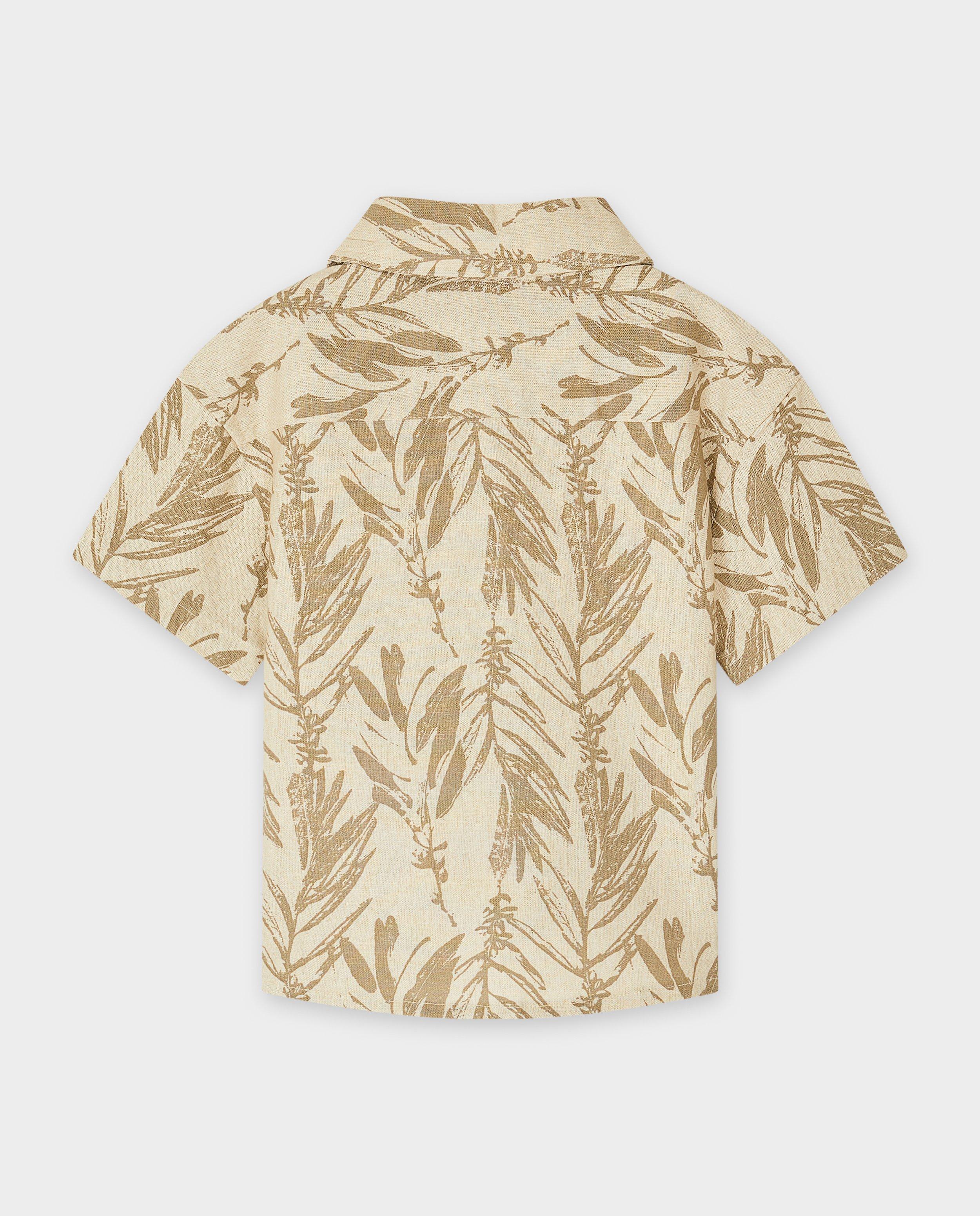 Cămașă Koko Noko cu imprimeu tropical bej