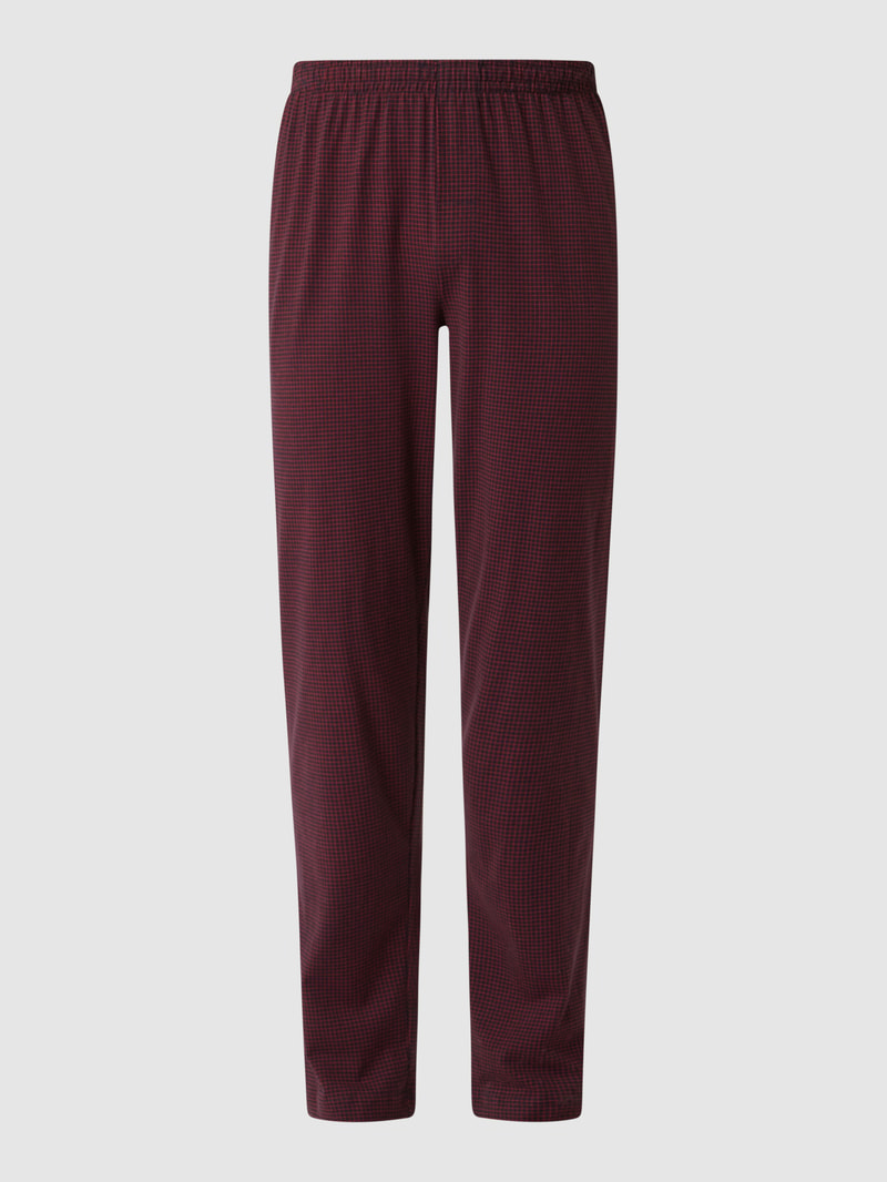 Pyjama-Hose aus Baumwolle in bordeaux rot