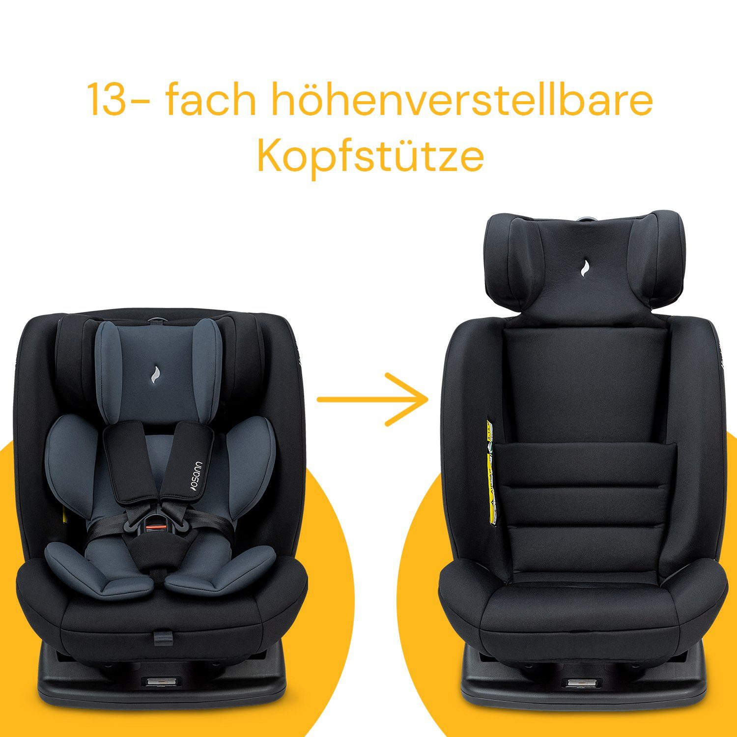 Osann Autokindersitz Huddle, ab: Geburt, Kindersitz ohne Isofix, für Kinder von 40 bis 135 cm