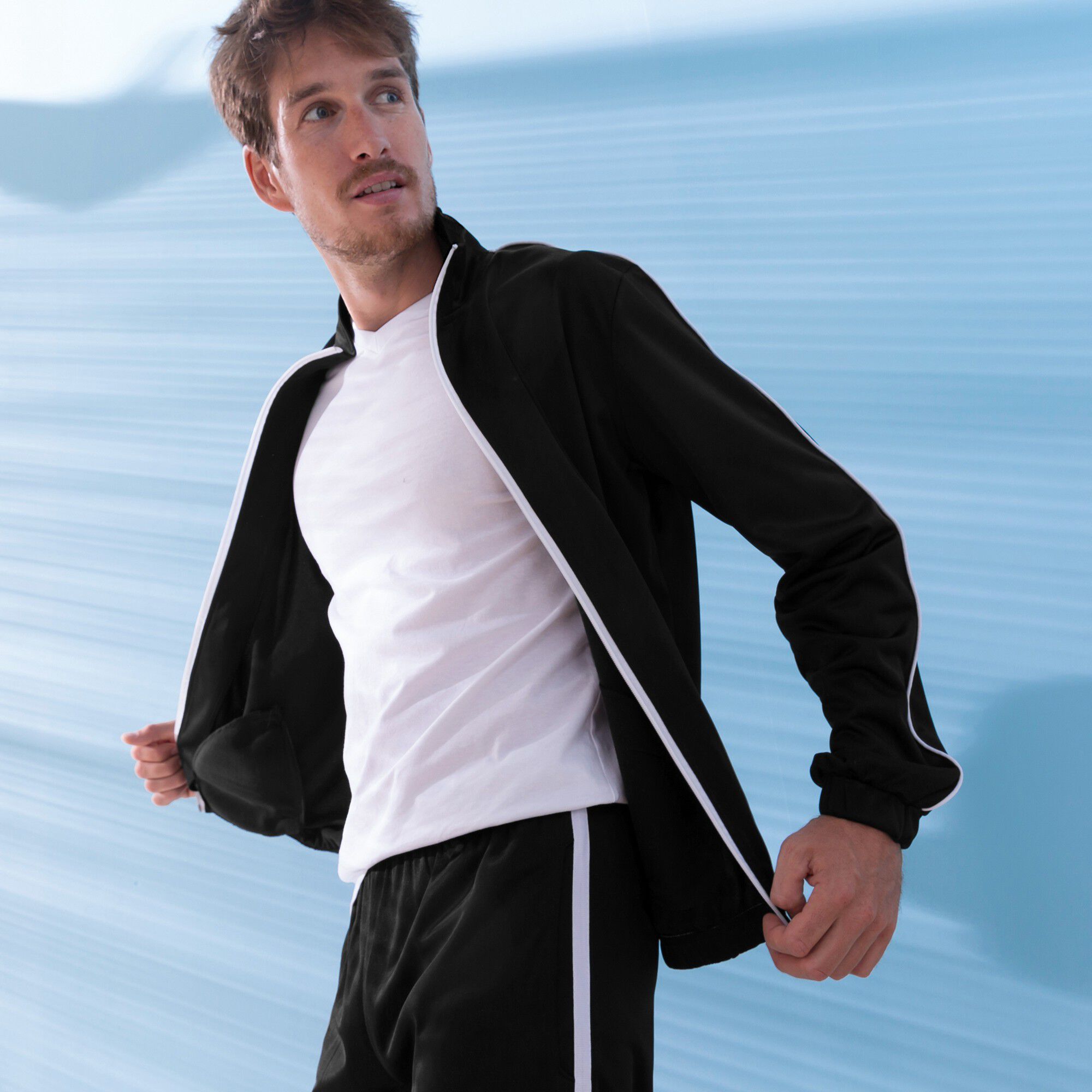 Veste sport microfibre zippée