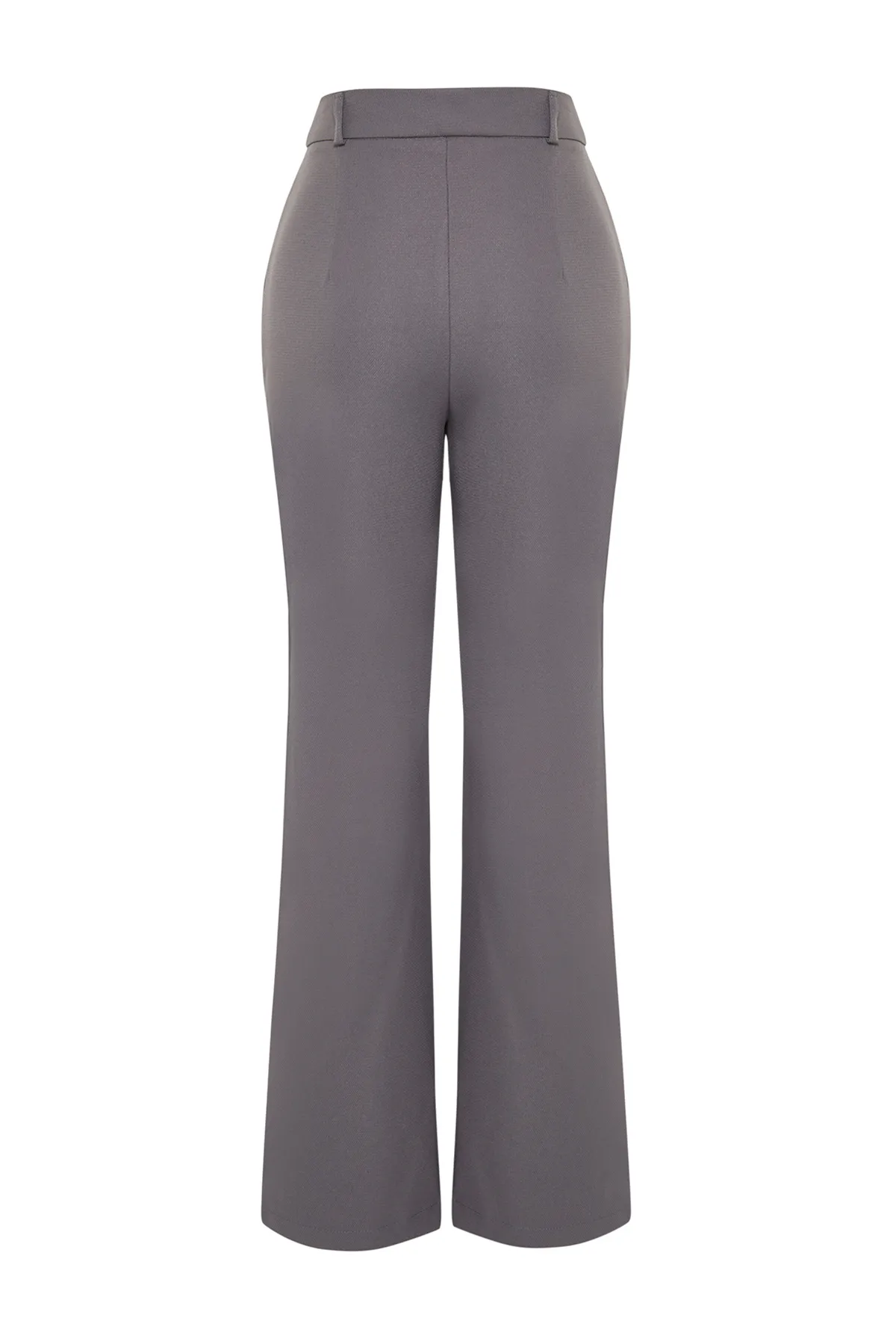 Trendyol Collection  Graue Hose mit weitem Bein/weitem Bein aus Webstoff TWOSS24PL00084