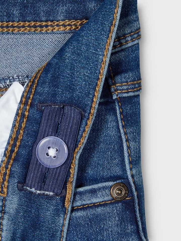name it Jeans slim fit in medium blue denim günstig kaufen