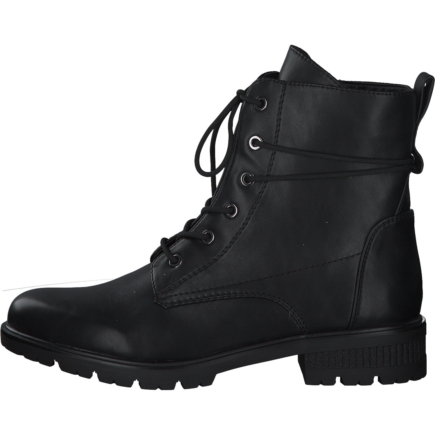 Tamaris 25280, Schnürstiefeletten, Damen, BLACK MATT