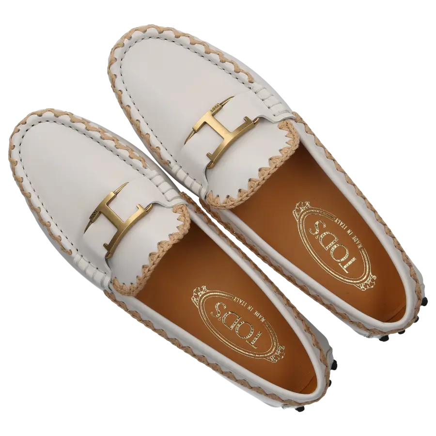 Tod's - Mokassins GOMMINO Kalbsleder - weiß