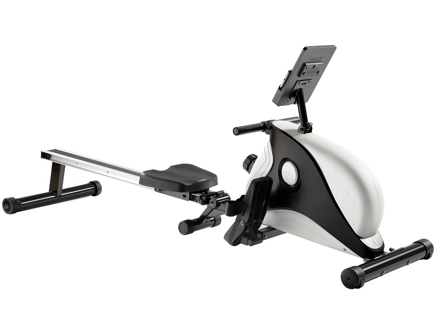 Fangqi Rudergerät LCD-Monitor und 8-stufigem Widerstandsanpassungs-Fitnessgerät, 4 KG Schwungradmasse,Indoor Faltbares