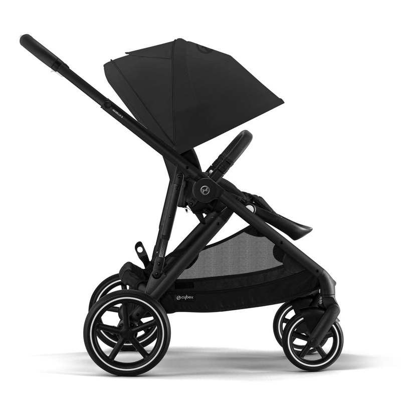 Poussette tout terrain Gazelle S moon black châssis noir Cybex