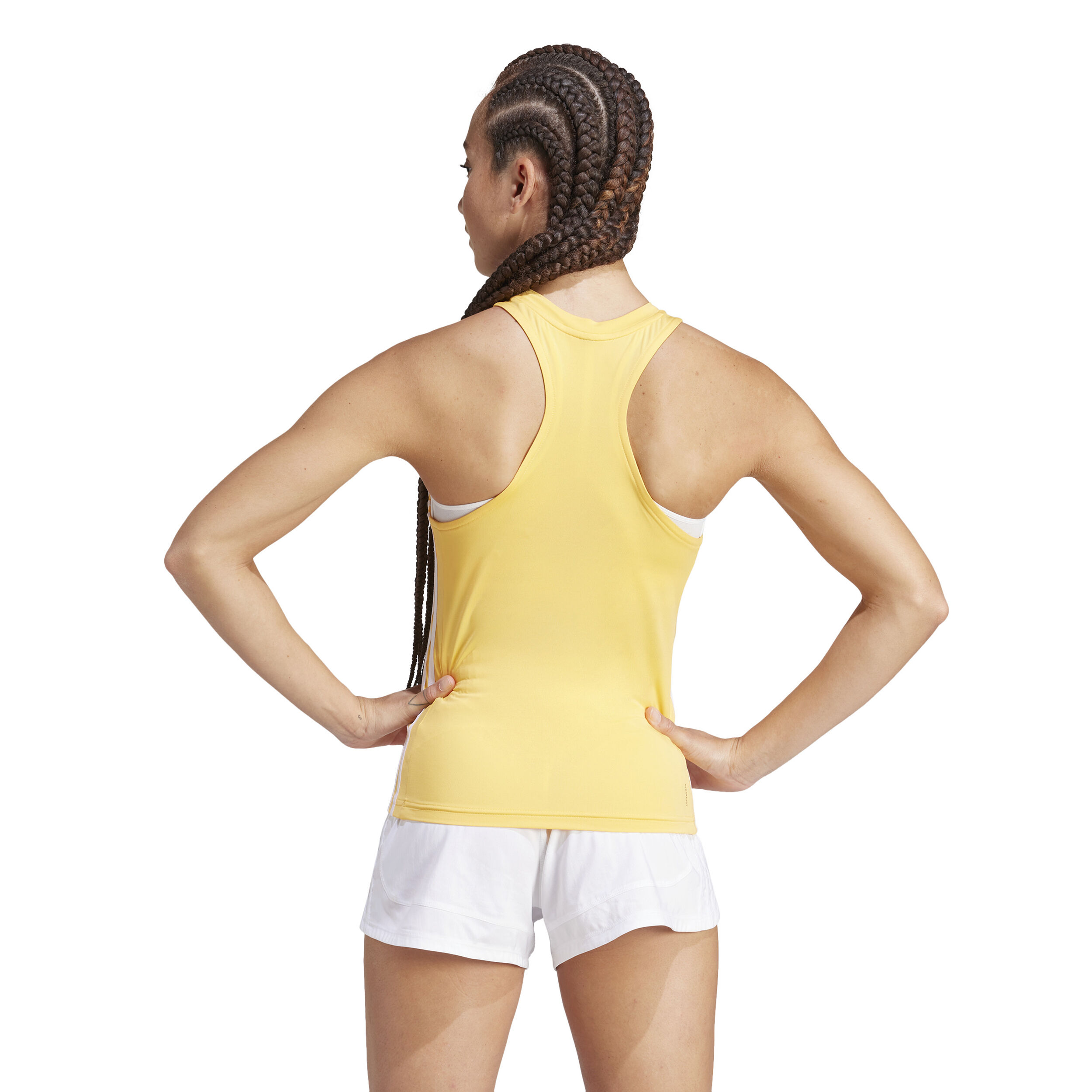Training Essential 3 Stripes Tank-Top Damen - Gelb, Weiß