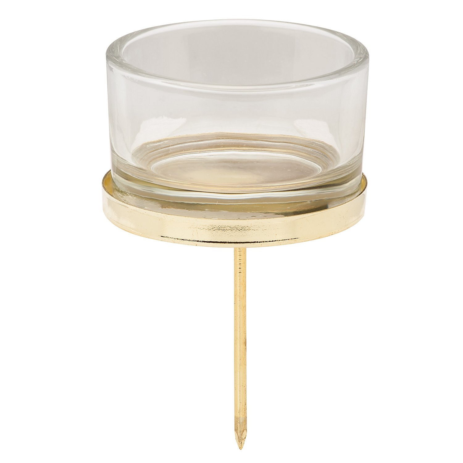 Teelichthalter, gold, 5 cm Ø, 4 Stück