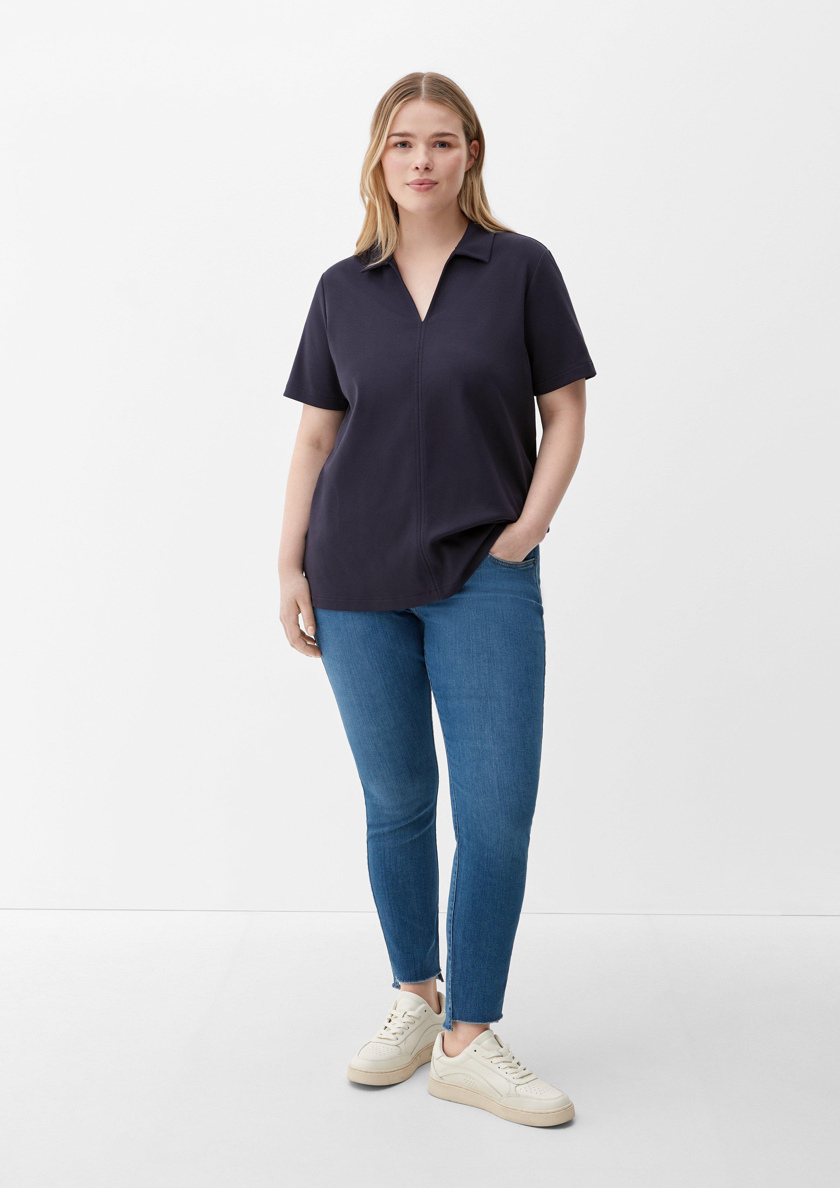 T-Shirt mit Klappkragen  2129393-5976