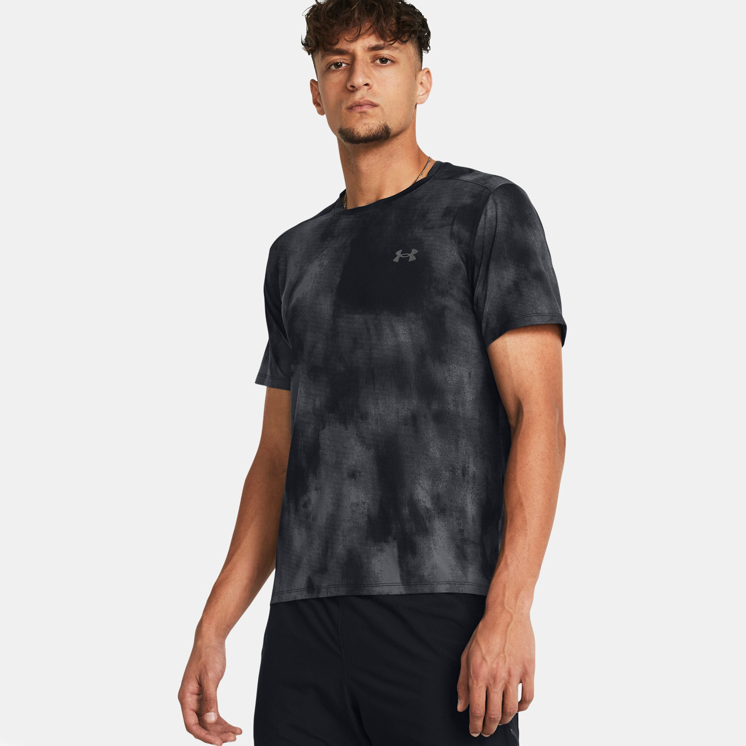 Laser Wash Laufshirt Herren - Schwarz, Grau