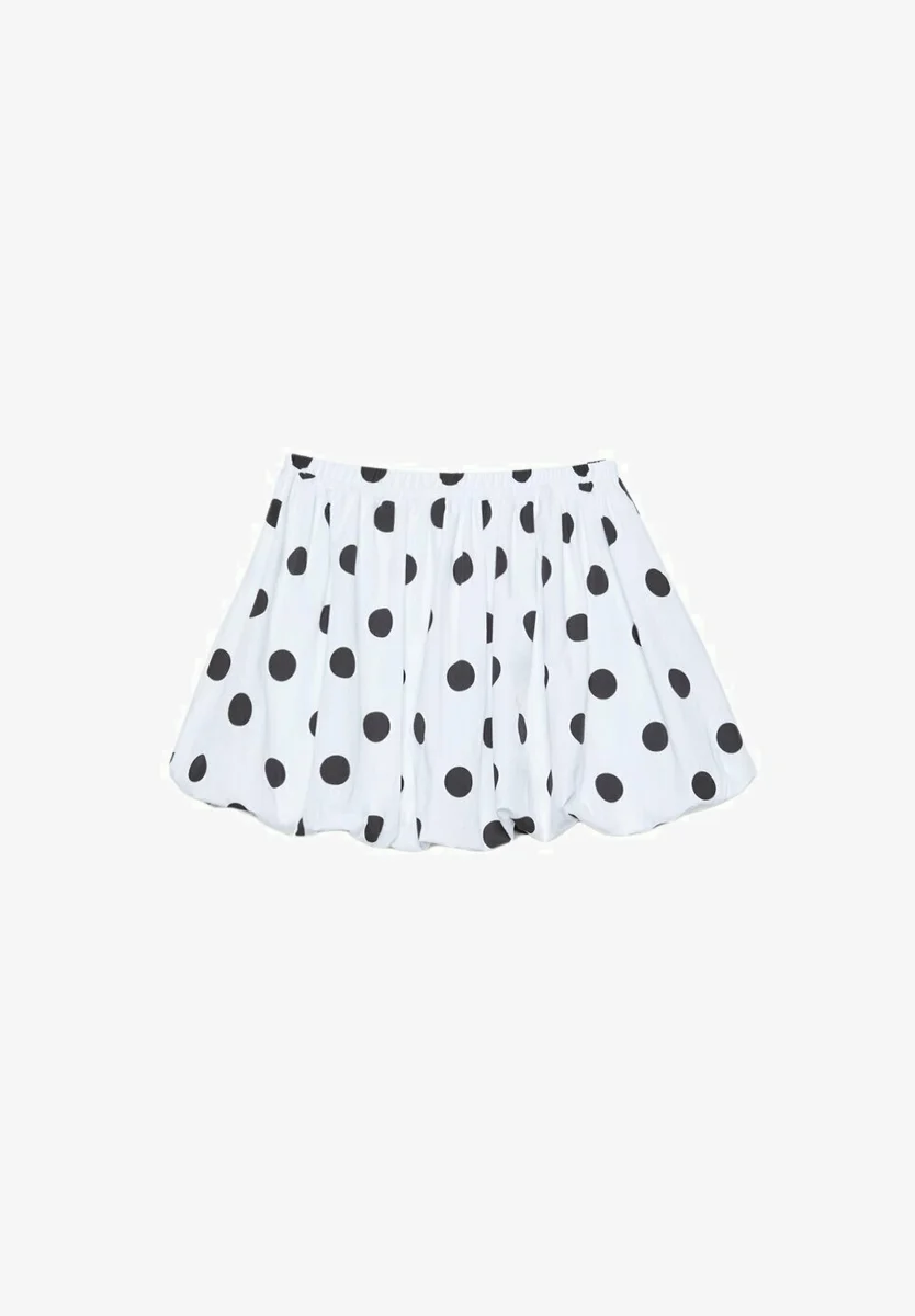 Falda globo Stradivarius con lunares