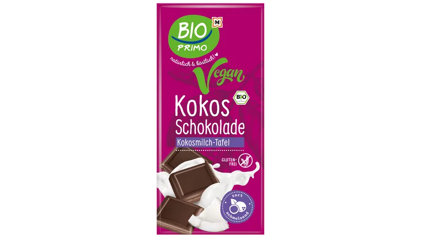 BIO PRIMO Kokos Schokolade Vegan 80 g