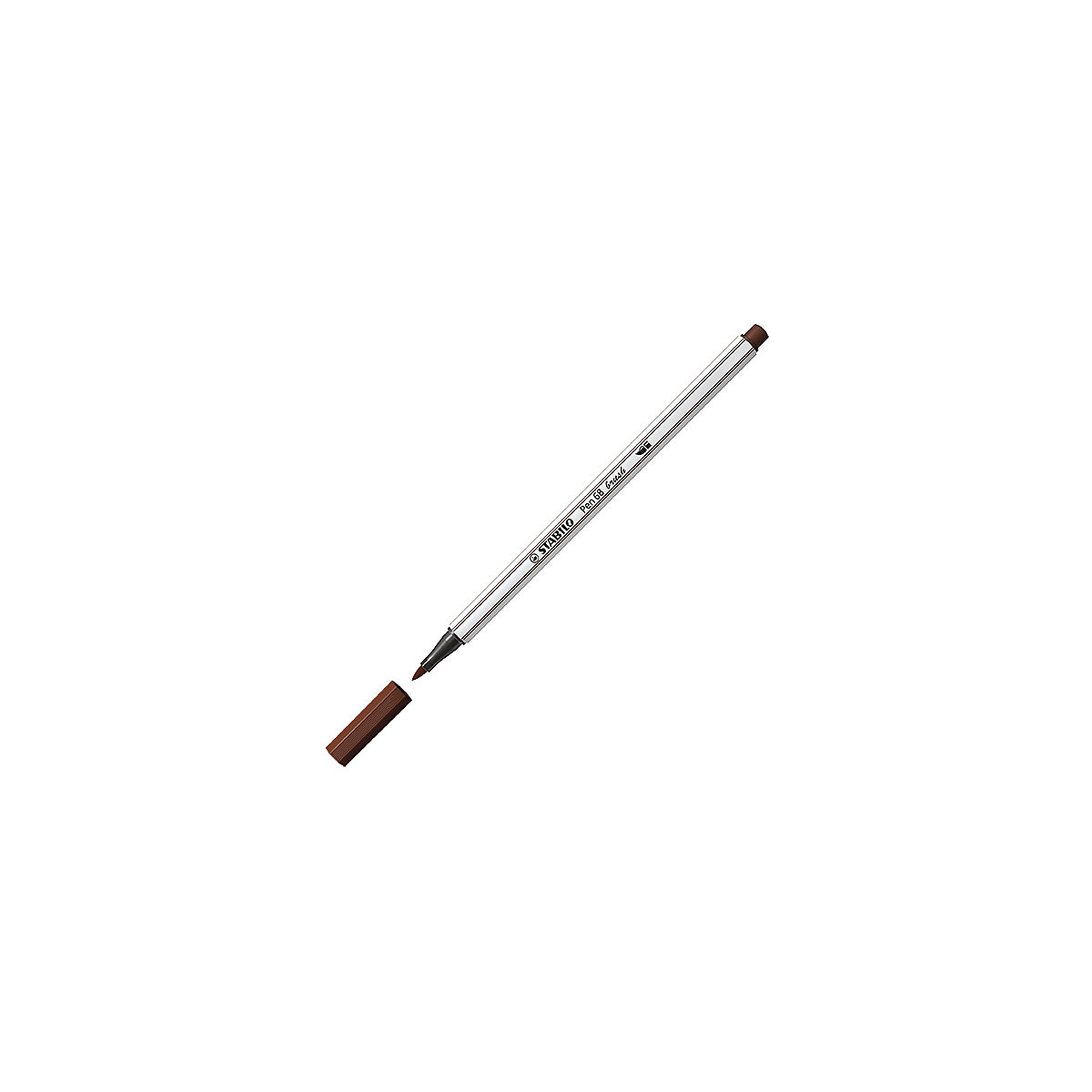 Premium-Filzstift Pen 68 brush, Pinselspitze für variable Strichstärken, braun