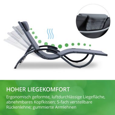 Leco Gartenliege K_atharina, klappbar