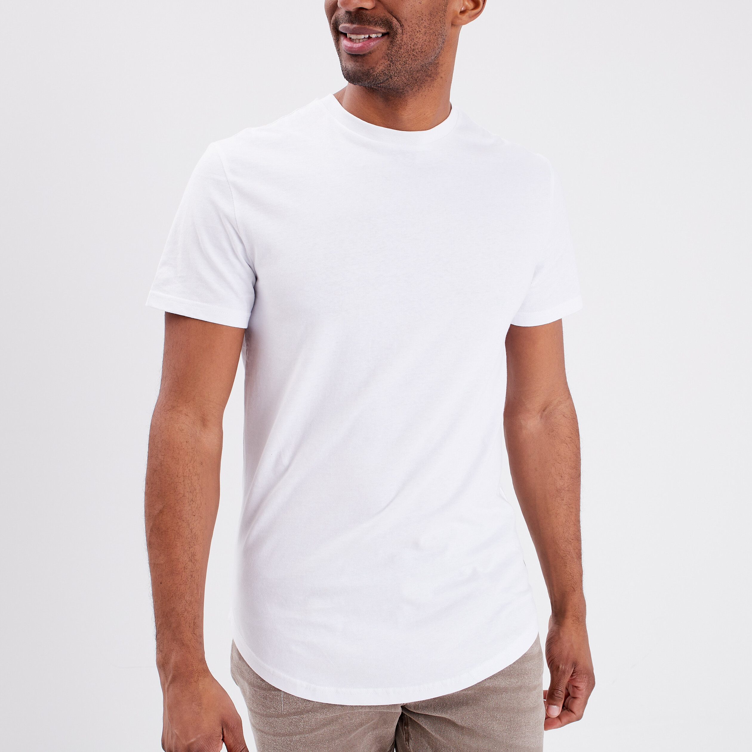T-shirt manches courtes blanc homme | La Halle