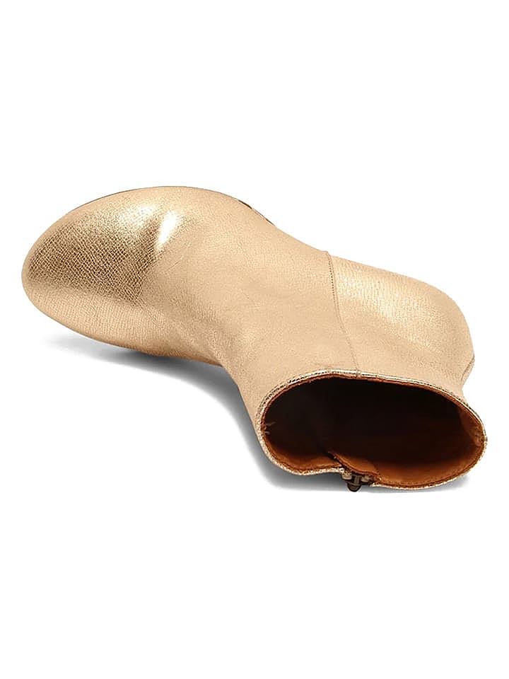 bisgaard Leder-Stiefeletten in Gold günstig kaufen 37