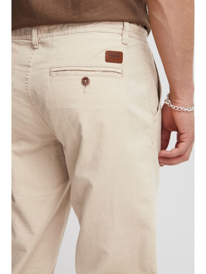 BLEND Leinenhose BHLanias 20711284ME lange Leinenhose mit Kordel im Bund in Natur günstig kaufen