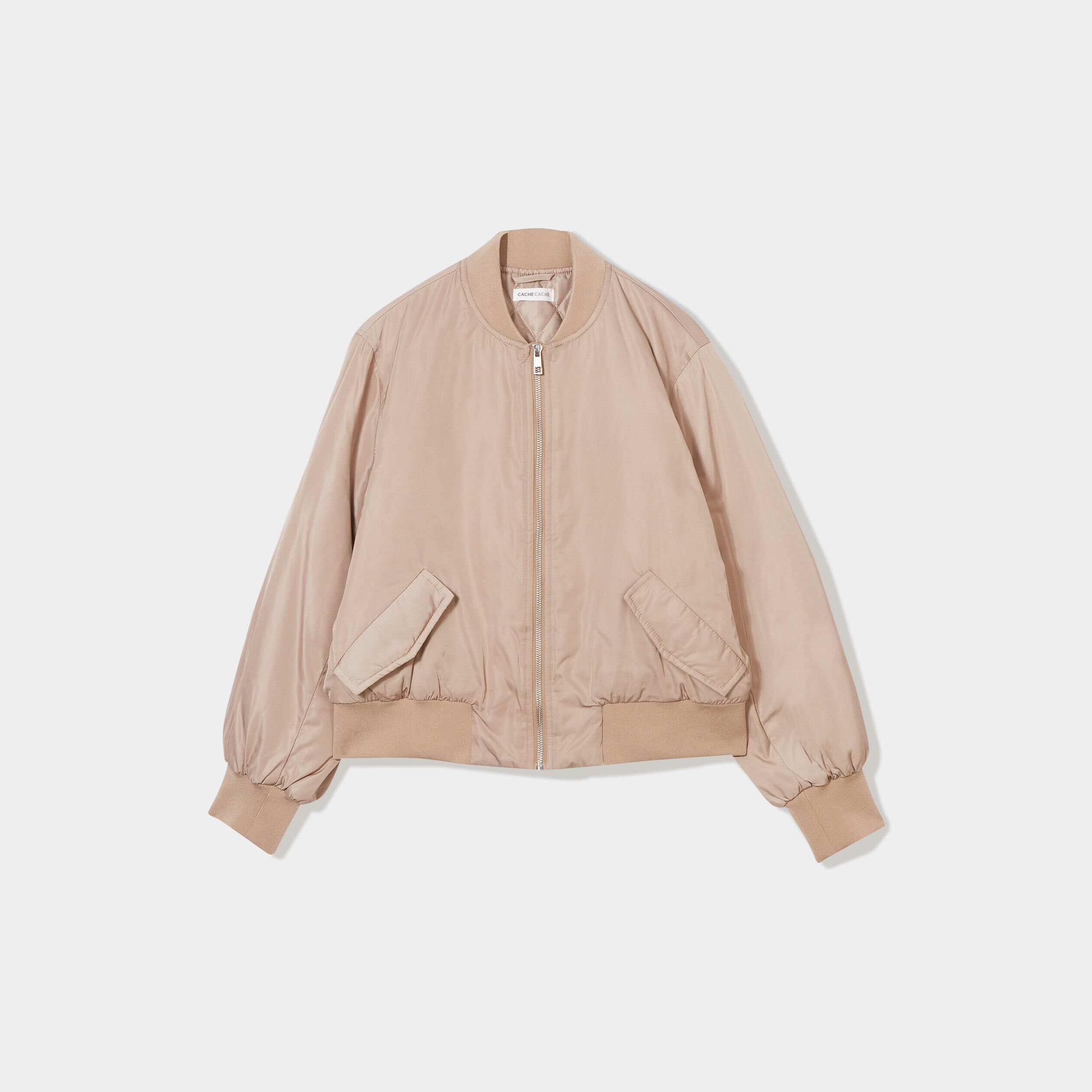 Veste bomber oversize sable femme | Cache Cache