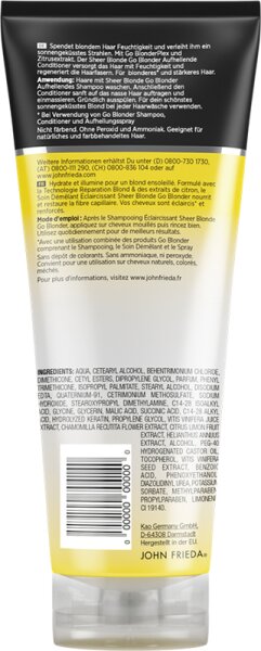 John Frieda Go Blonder Aufhellender Conditioner Conditioner