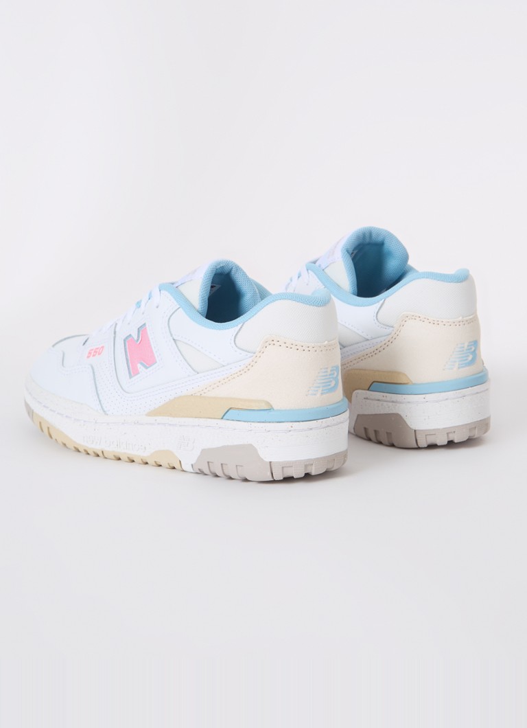 Teniși New Balance 550 din piele cu detalii întoarsă