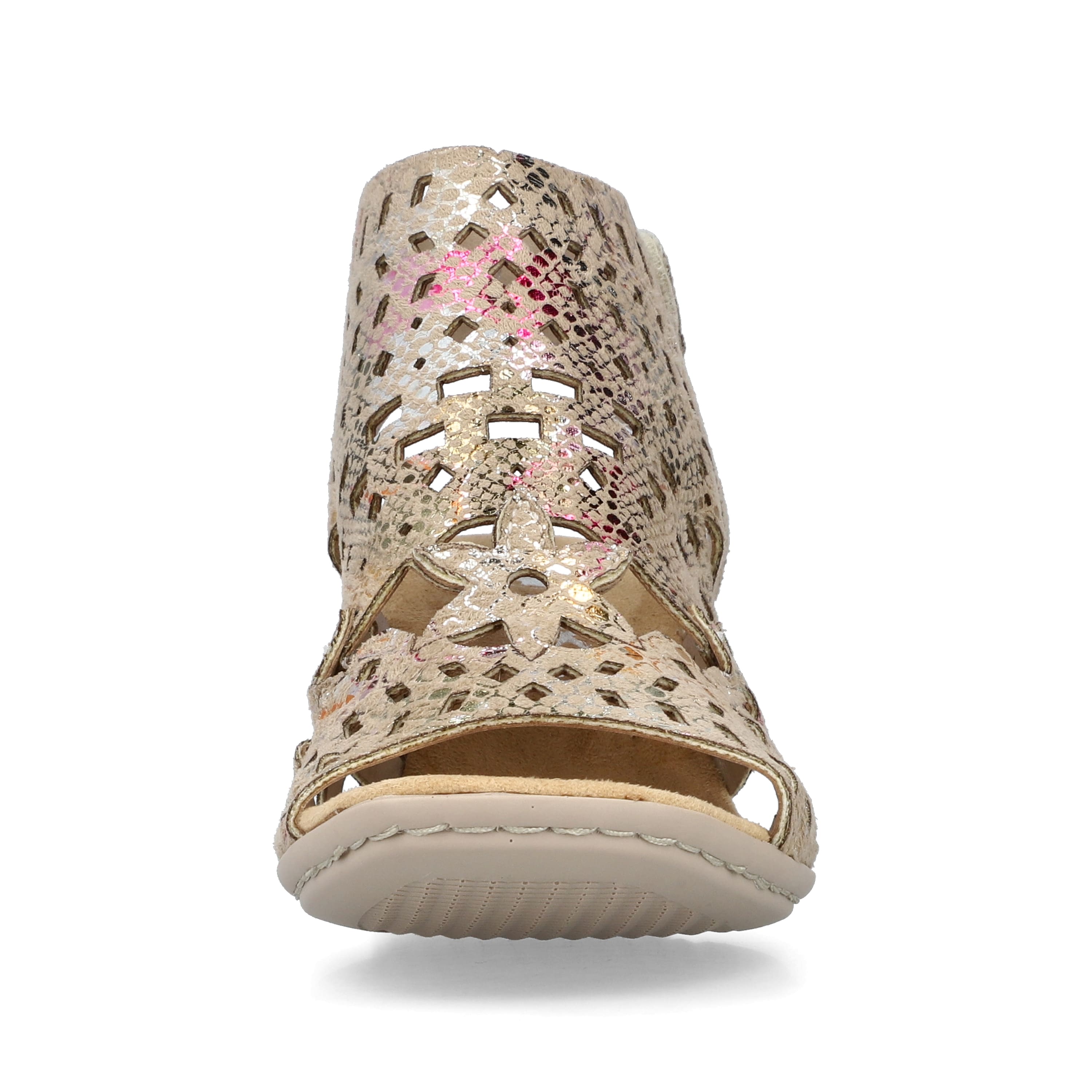 Rieker Damen Riemchensandaletten bronze-metallic