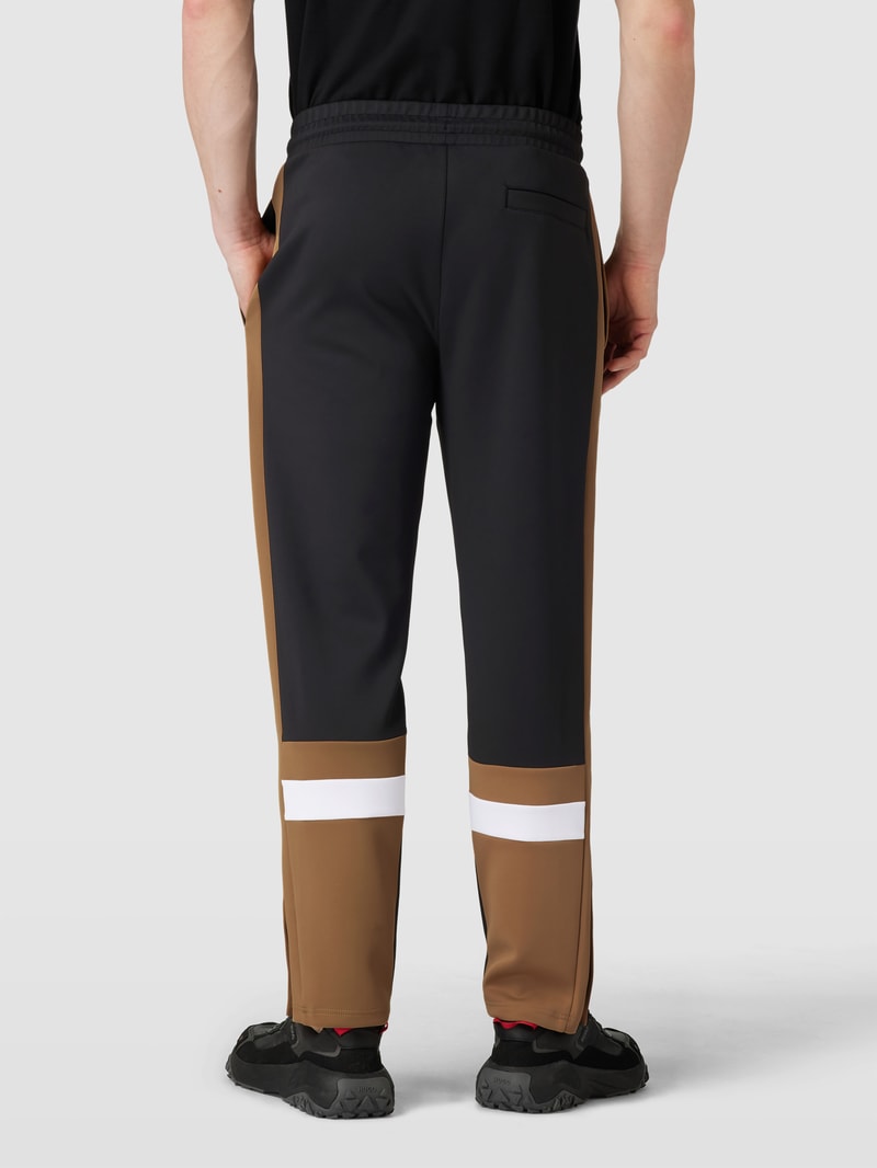Sweatpants mit Galonstreifen Modell 'Lamont' in schwarz