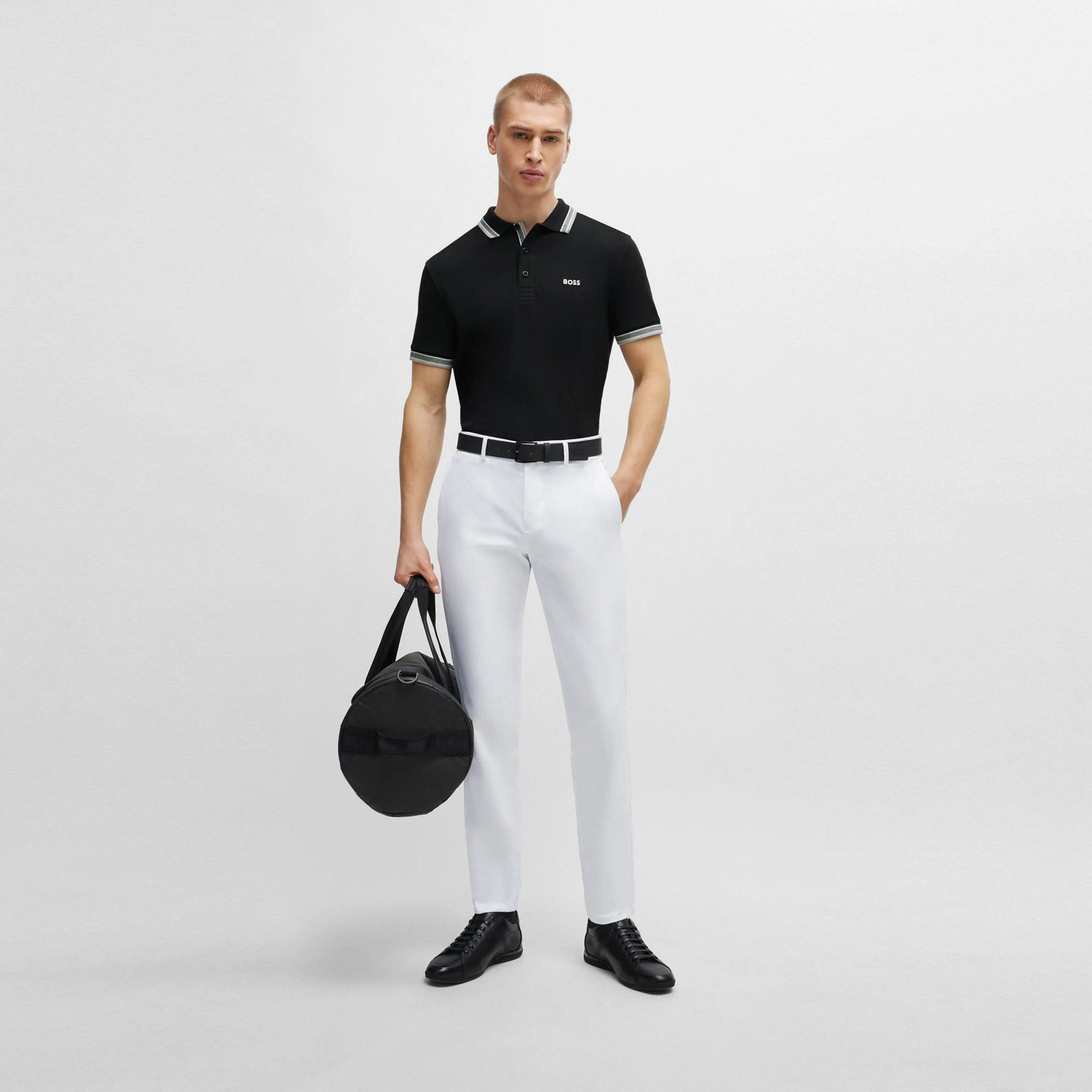 Paddy Polo Herren - Schwarz