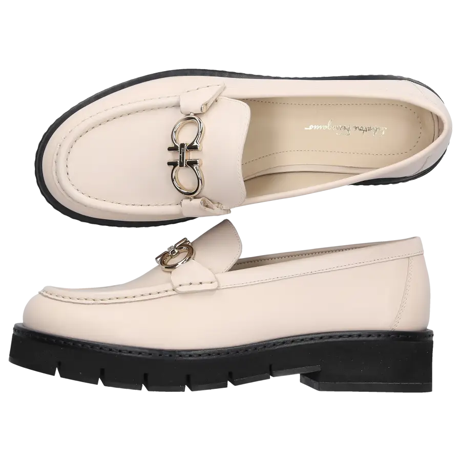 Salvatore Ferragamo - Loafer 1D660 Kalbsleder - weiß