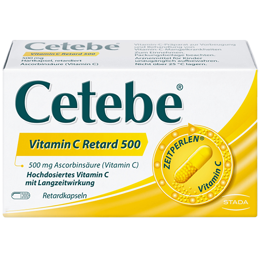 CETEBE Vitamin C Retardkapseln 500 mg  60 St  Hartkapseln