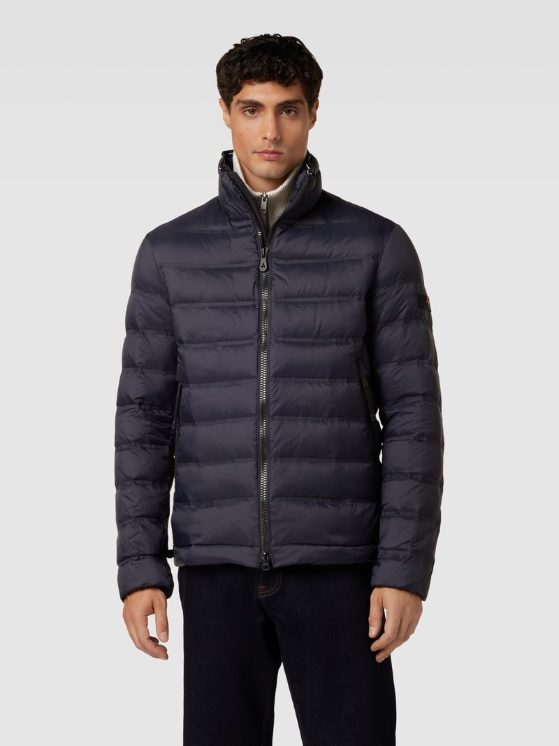 Steppjacke mit Stehkragen Modell 'PROSKE' in marineblau