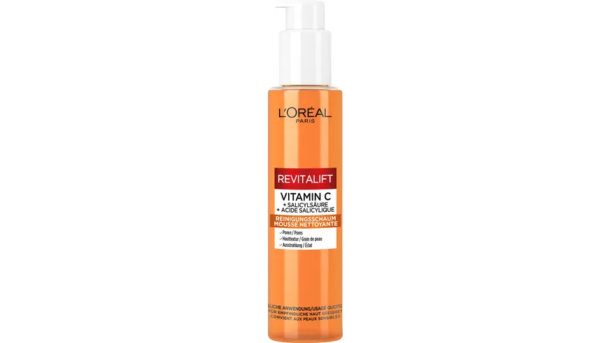 L'Oréal Paris Revitalift Vitamin C Reinigungsschaum 150 ml