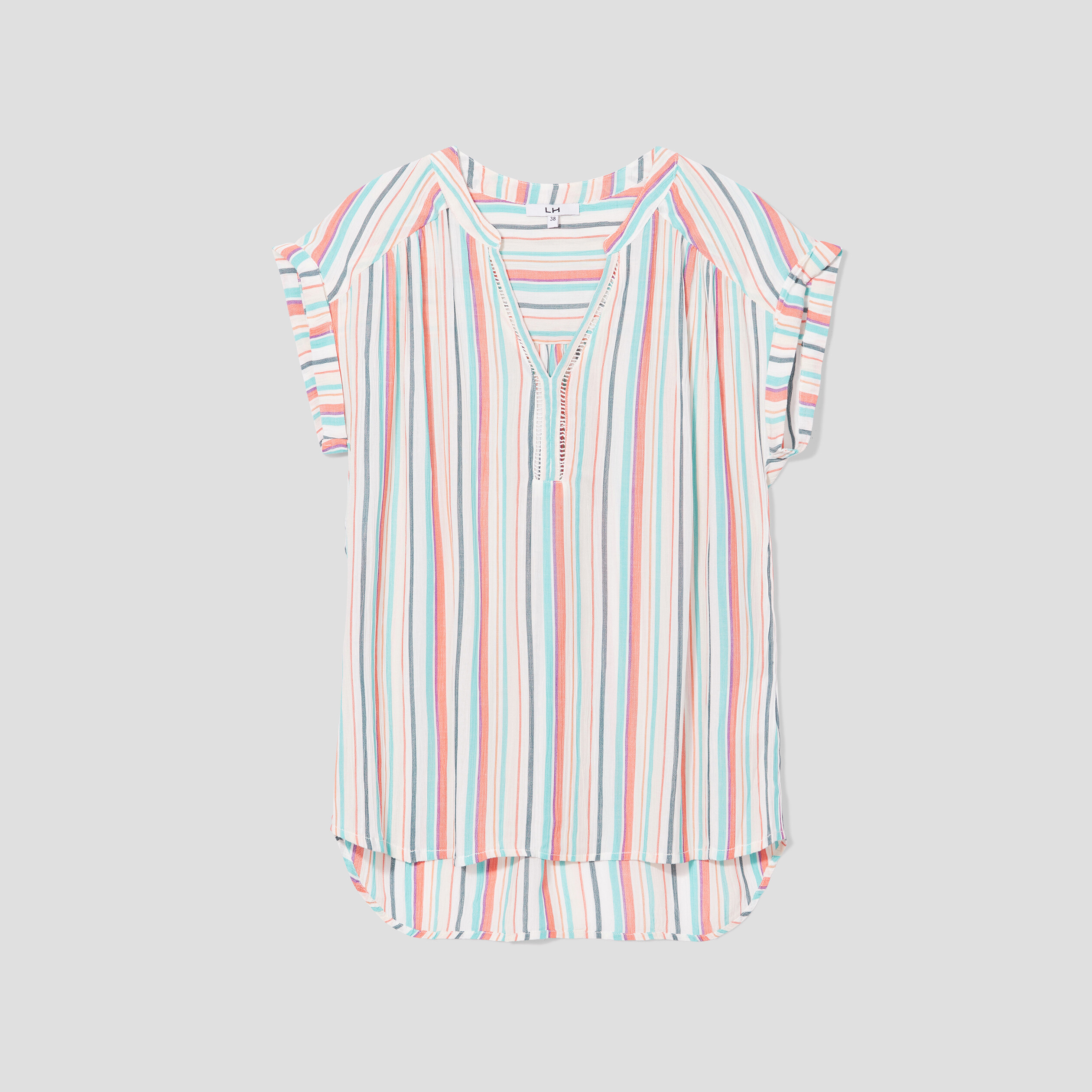 Blouse manches courtes ecru femme | La Halle