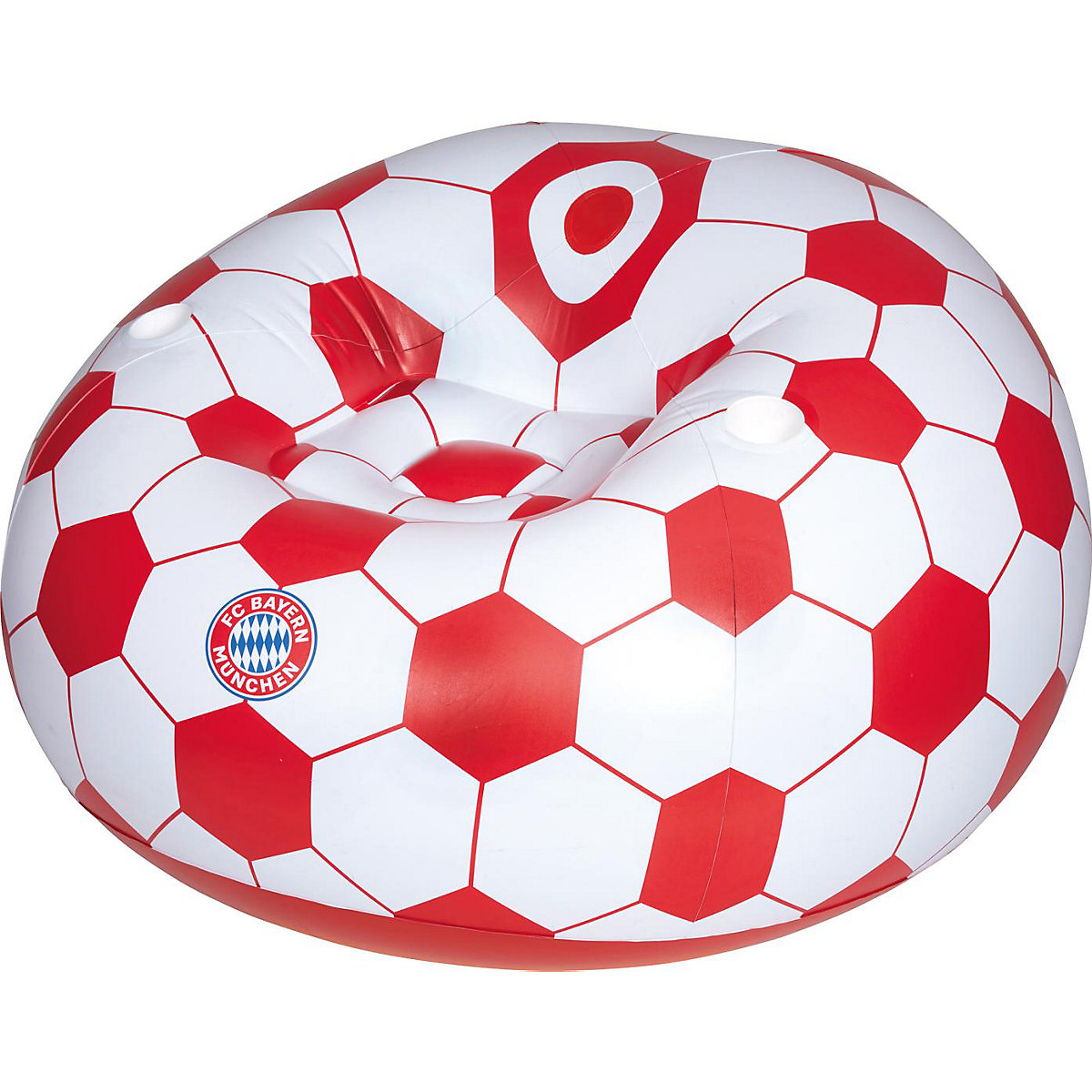 FC Bayern München Sitzsack, 108 x 108 x 68 cm, mit 2 Getränkehaltern