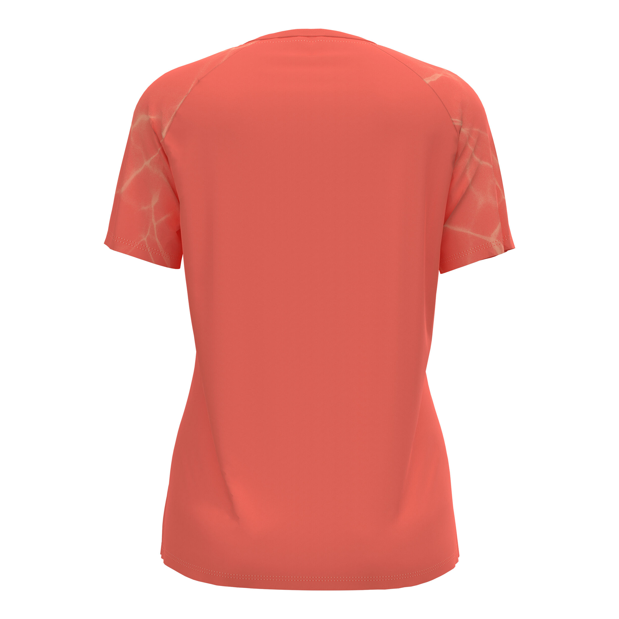 Essential Print Crew Neck Laufshirt Damen - Orange